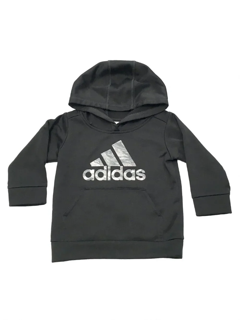 Adidas Kids Black & Gray Hoodie Size 12 Months